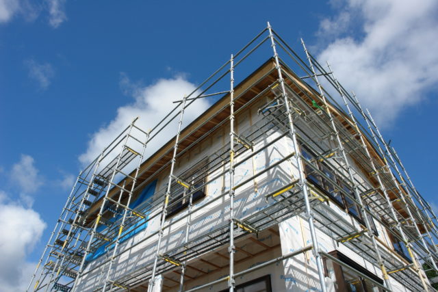 画像：新築足場工事